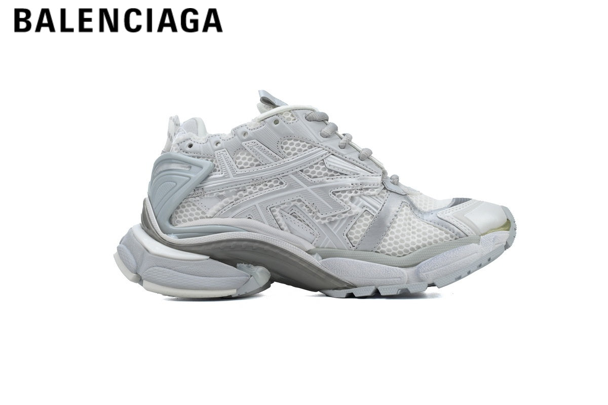 Balenciaga Runner men's shoes  women sneakers — White / Light Gray
