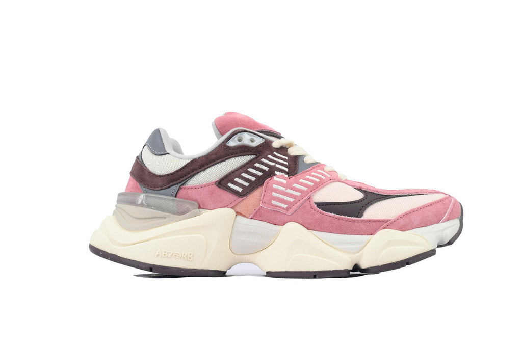 New Balance 9060 Women's & Men's Pink & Brown Chunky Retro Sneakers