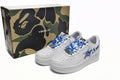 A BATHING APE BAPE STA White & Blue Camo Sneakers | Women's & Men's Skate-Inspired Shoes