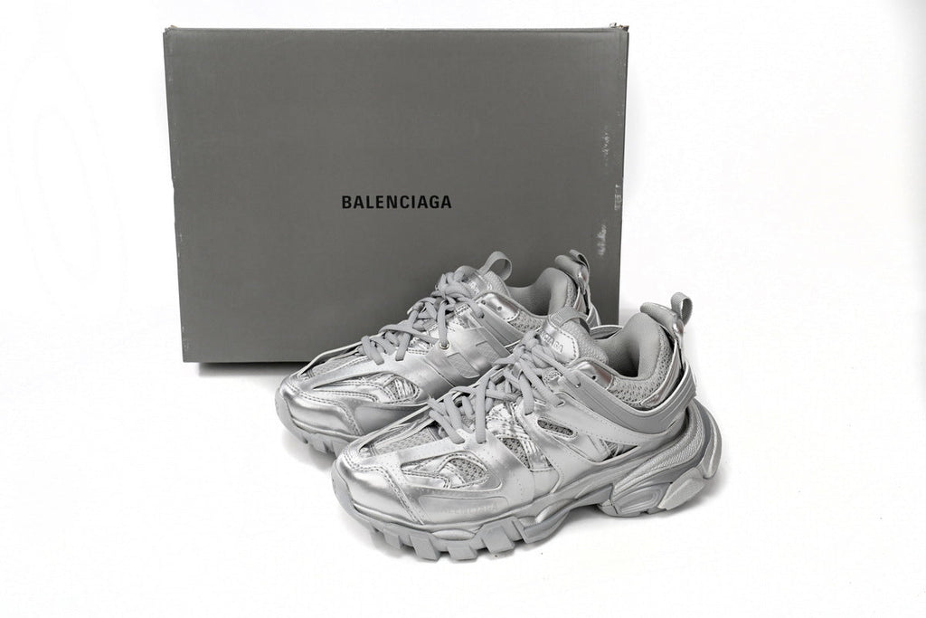 Balenciaga men's shoes Track Sneaker   balenciaga runners Silvery-white