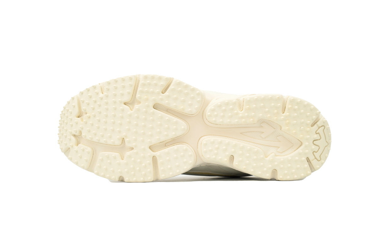 Off-White Be Right Back Women's Men's Shoes | White & Cream Mesh Retro Sneakers