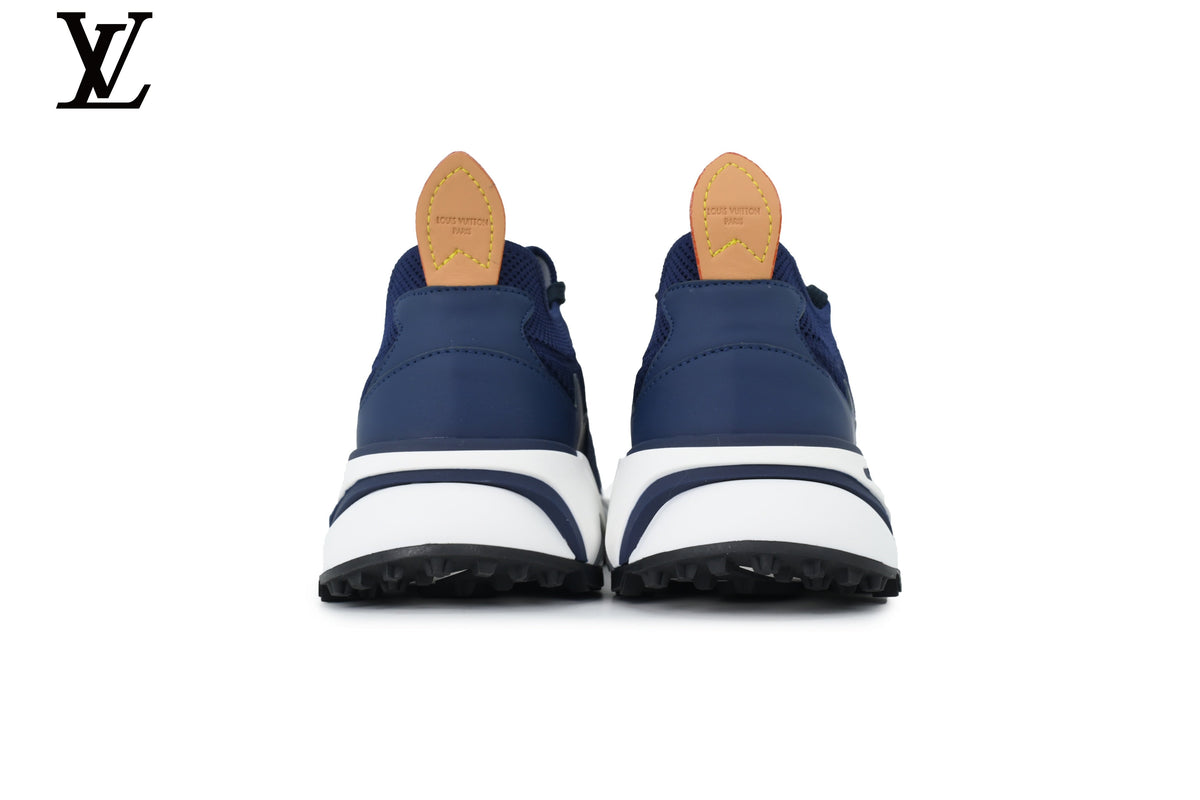 Louis Vuitton LV shoes for man  women Run Away Sneaker – Navy & White