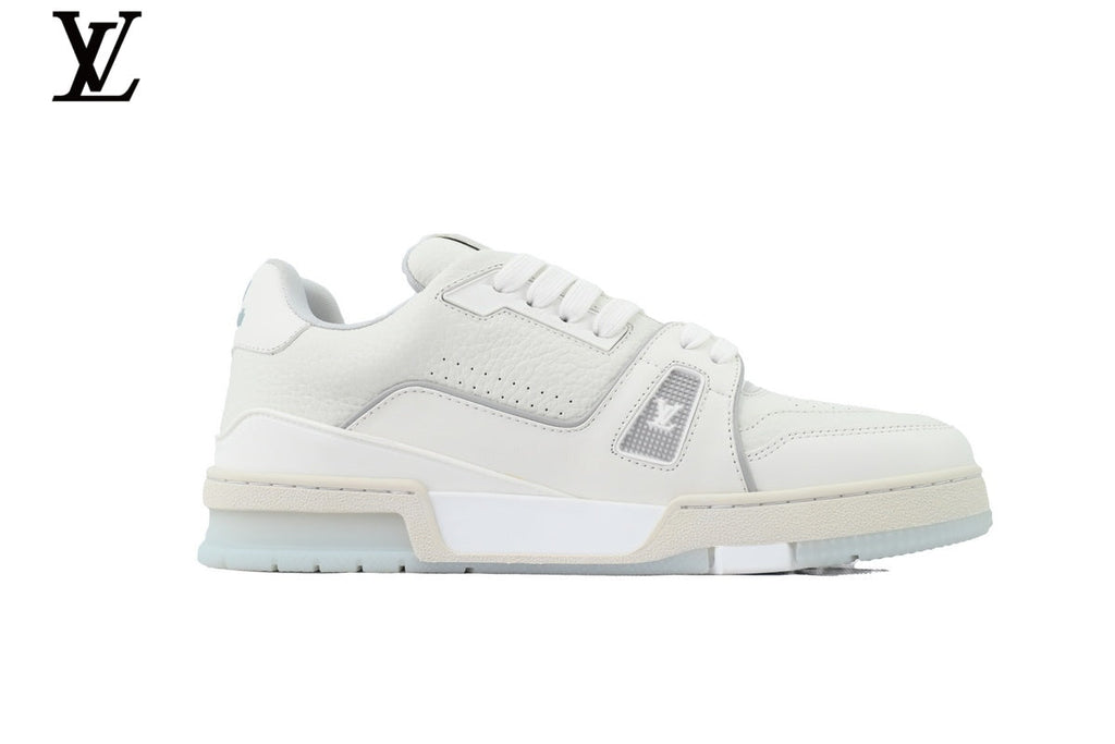 Louis Vuitton LV shoes for man  women Trainer Sneaker – White