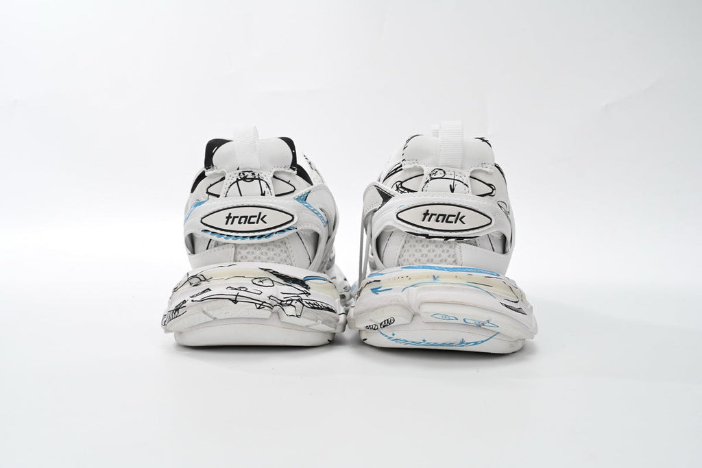 Balenciaga men's shoes Track Sneaker  balenciaga runners  White