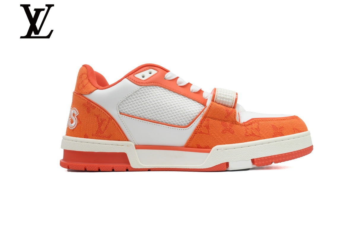 Louis Vuitton Trainer Sneakers – Orange, Red & White