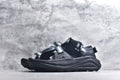 HOKA Recovery Women's Men's Shoes | Black Buckle Strap Sandals