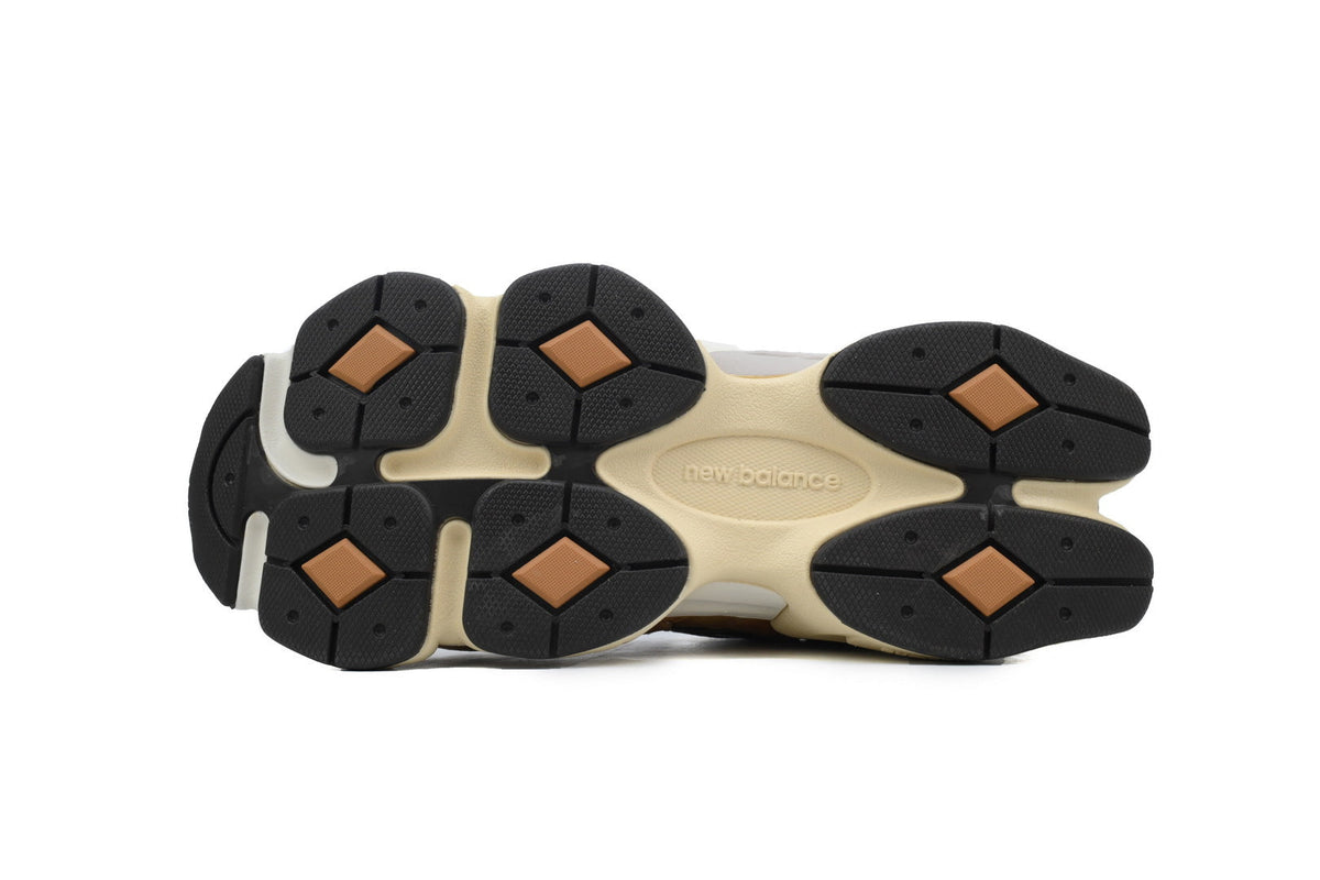 New Balance 9060 Women's & Men's Brown Cream Chunky Retro Sneakers