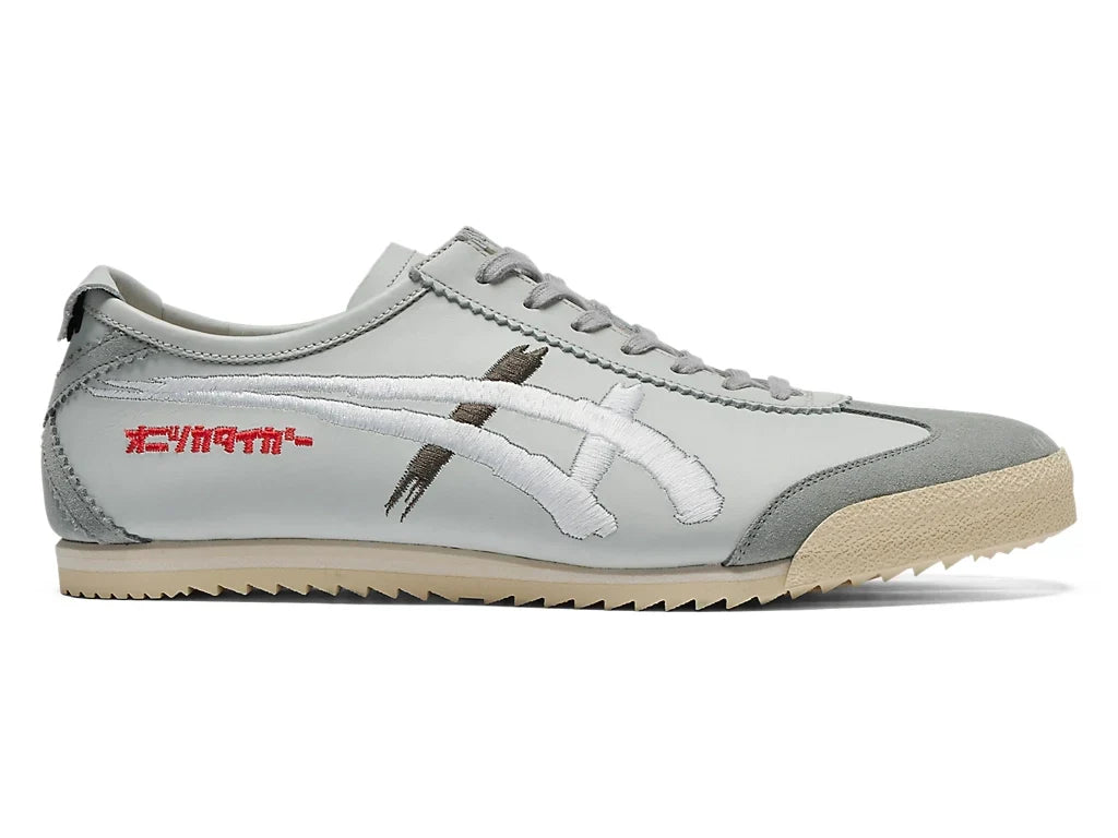 Onitsuka Tiger Mexico 66 Unisex Sneaker Light Grey White Embroidery  running shoes women asics mens shoes