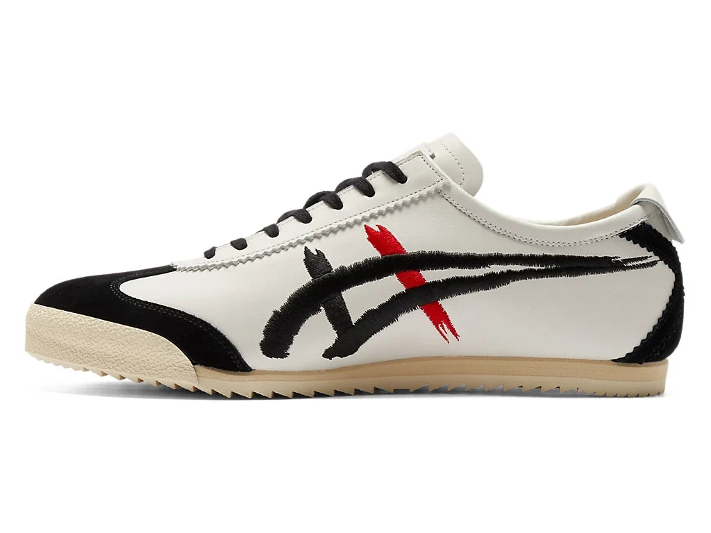 Onitsuka Tiger Mexico 66 Unisex Sneaker White Black Embroidery  running shoes women asics mens shoes