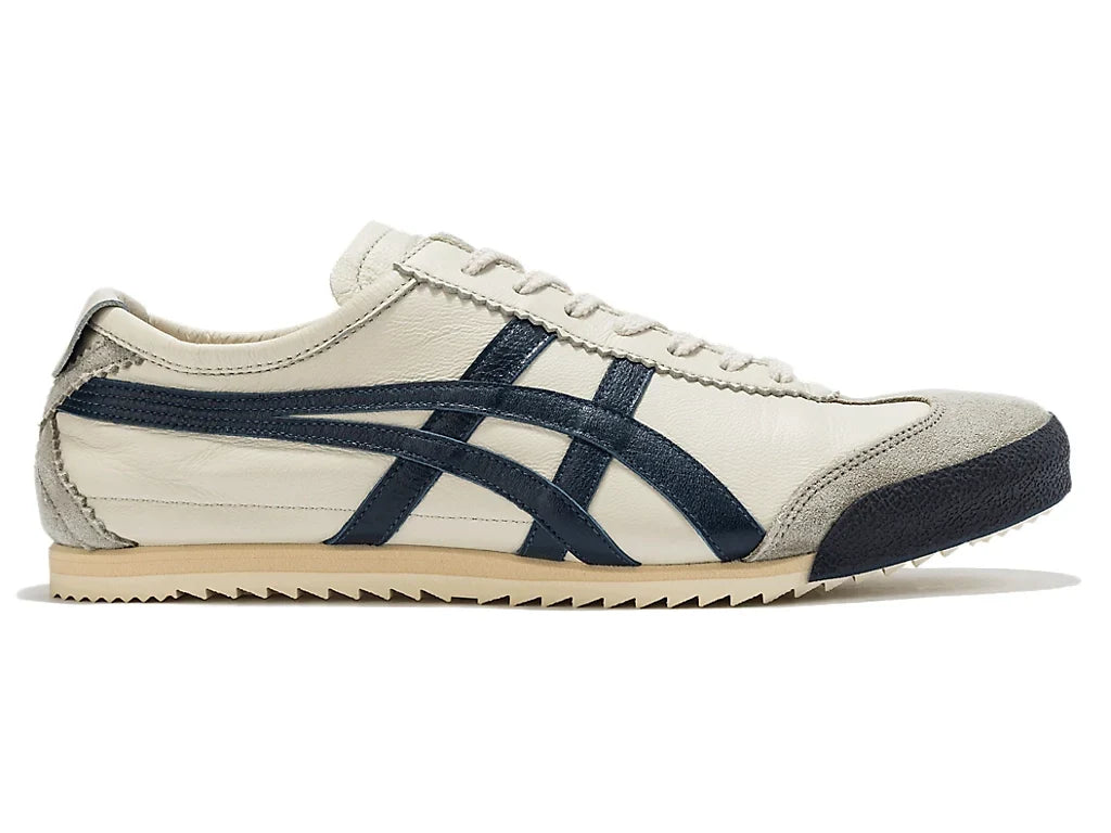 Onitsuka Tiger Mexico 66 Unisex Sneaker Cream Navy Blue  running shoes women asics mens shoes