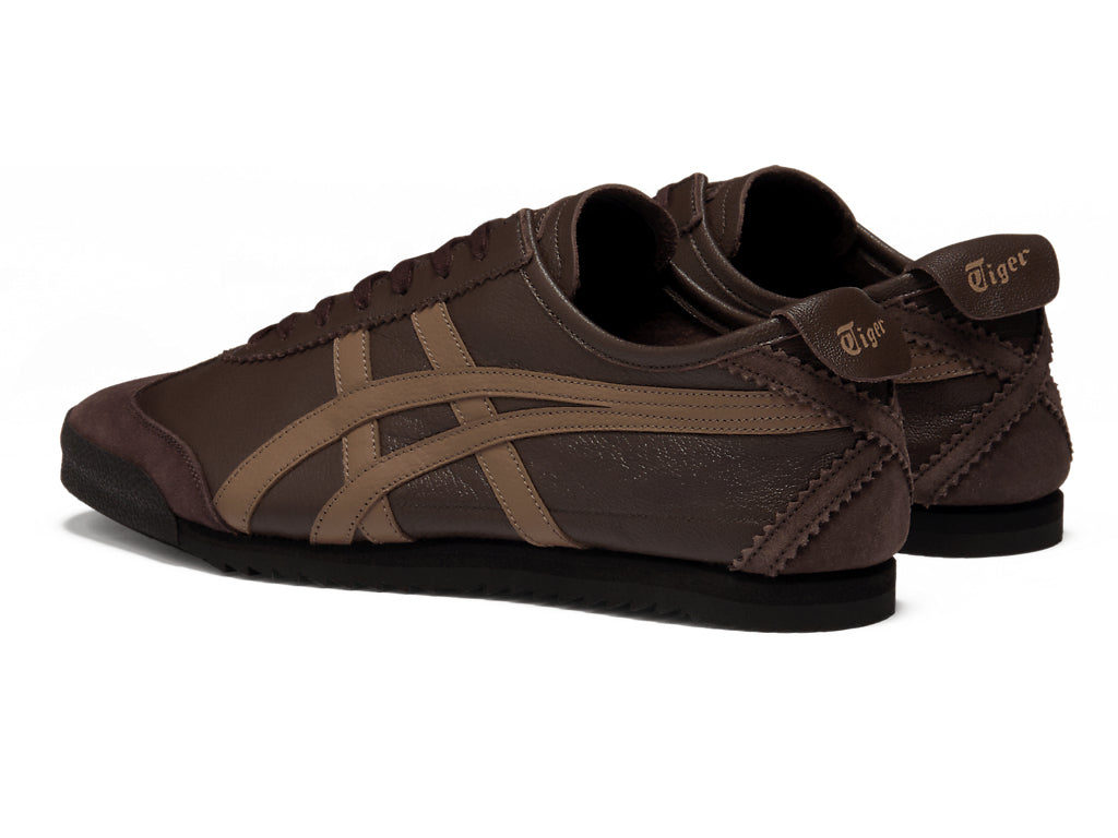 Onitsuka Tiger Mexico 66 Unisex Sneaker Dark Brown Tan  running shoes women asics mens shoes