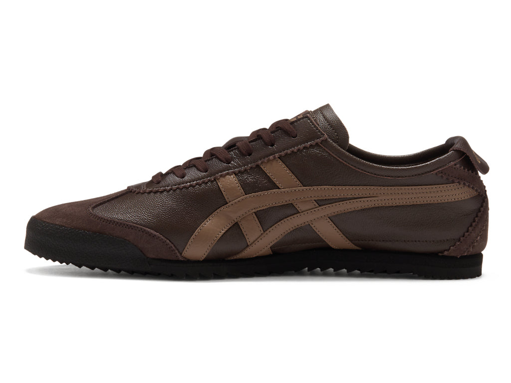 Onitsuka Tiger Mexico 66 Unisex Sneaker Dark Brown Tan  running shoes women asics mens shoes