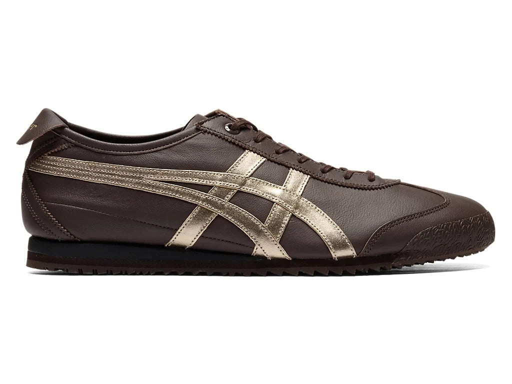 Onitsuka Tiger Mexico 66 Unisex Sneaker Dark Brown Gold  running shoes women asics mens shoes