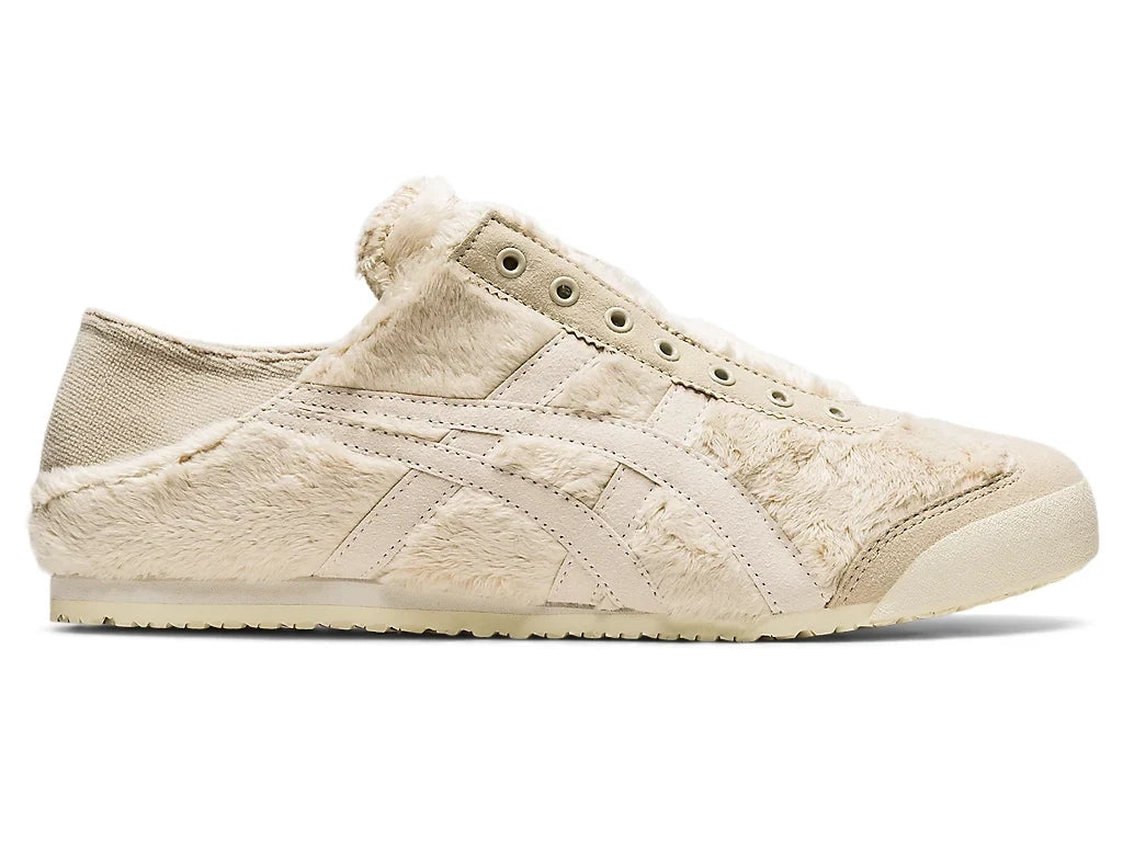 Onitsuka Tiger Mexico 66 Slip-On Unisex Sneaker Beige Furry  running shoes women asics mens shoes