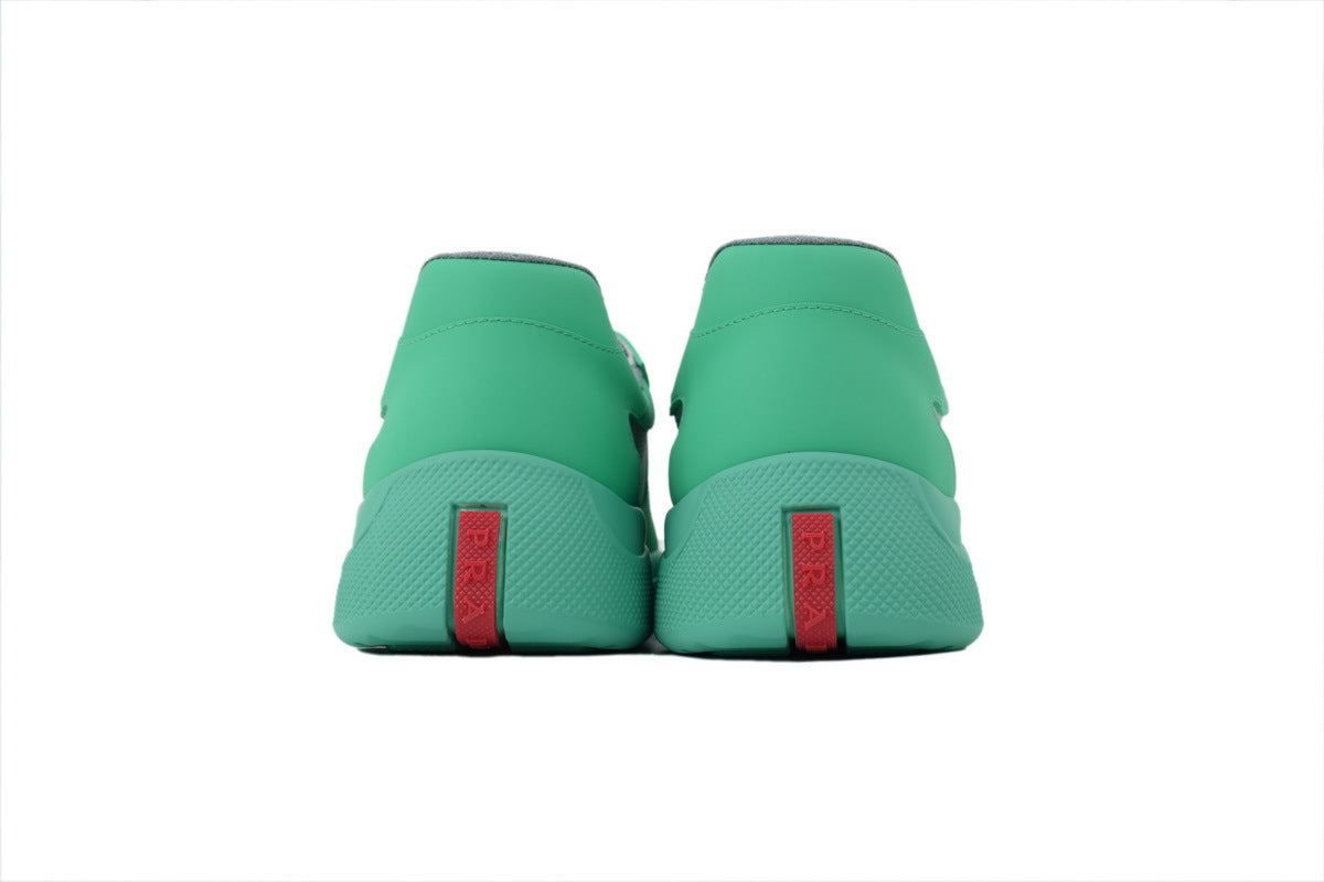 Prada America's Cup Sneakers   slip ons womens  prada designer mens shoes Green-gray