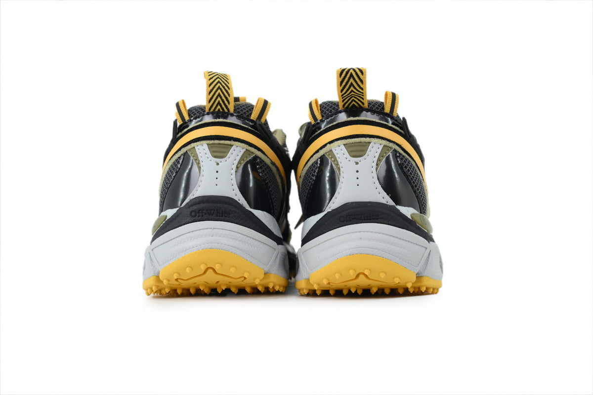 Off-White Be Right Back Women's Men's Black, Olive & Yellow Chunky Sneakers