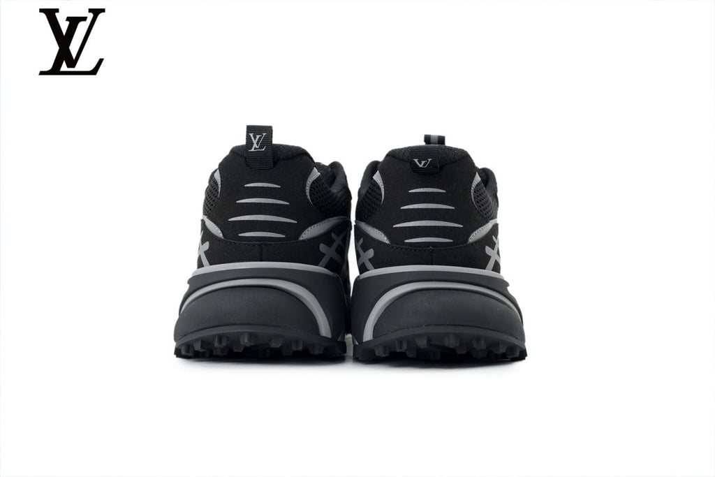 Louis Vuitton shoes for man  women Runaway Sneaker – Black & Grey Mesh Dad Shoe