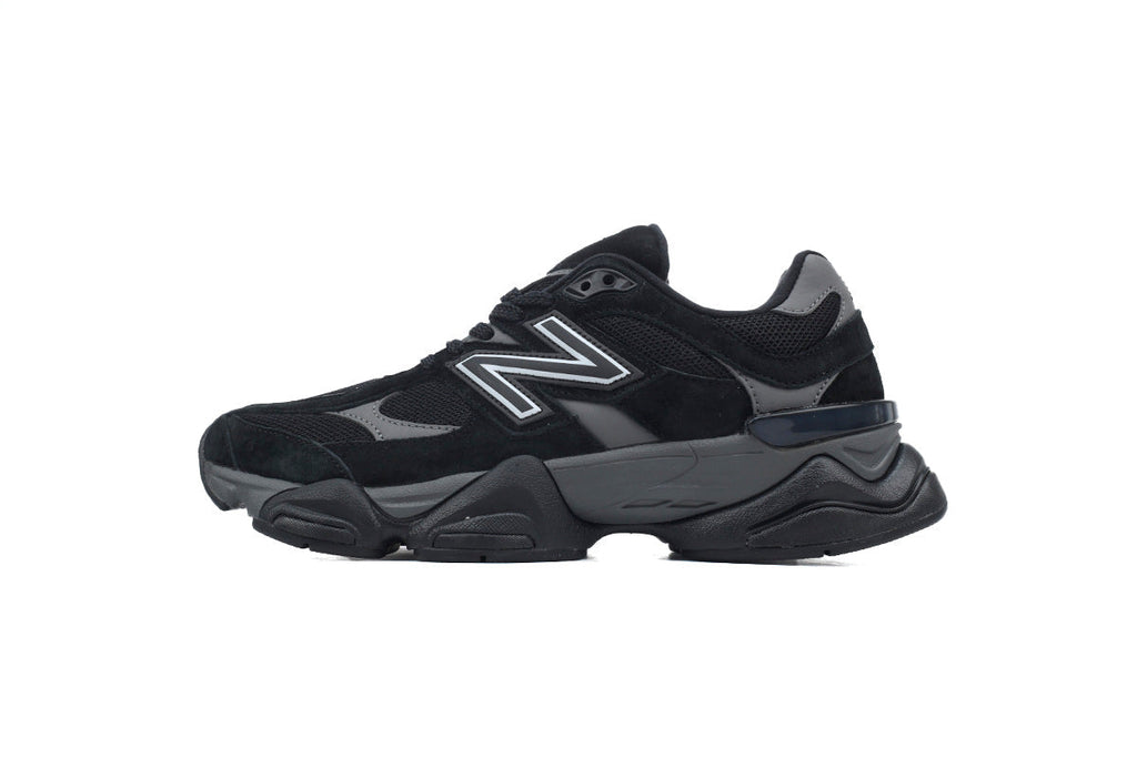 New Balance 9060 Women's & Men's Black Charcoal Chunky Retro Sneakers