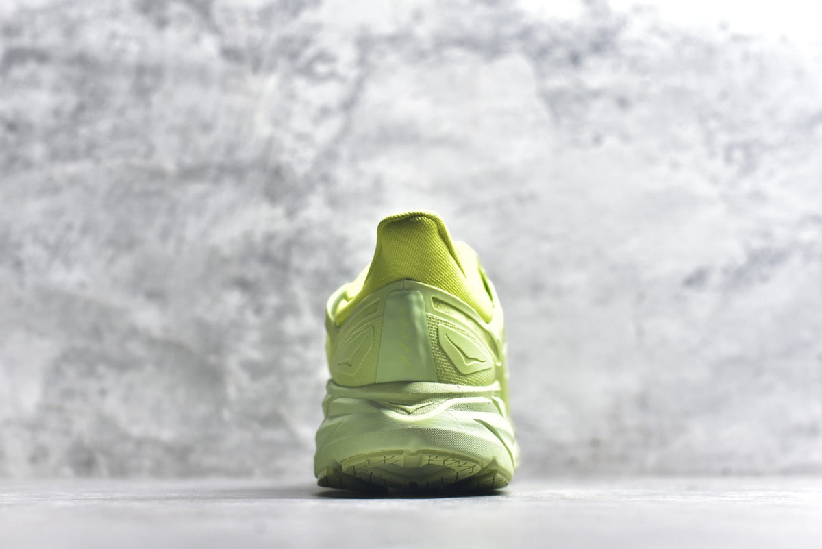 HOKA Clifton Women's Men's Shoes | Lime Green Mesh Running Sneakers