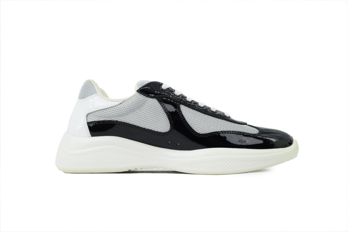 Prada America's Cup Sneakers  slip ons womens  prada designer mens shoes Dark gray