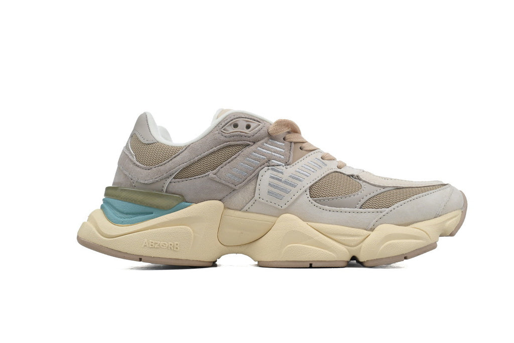 New Balance 9060 Women's & Men's Chunky Retro Sneakers - Beige & Teal