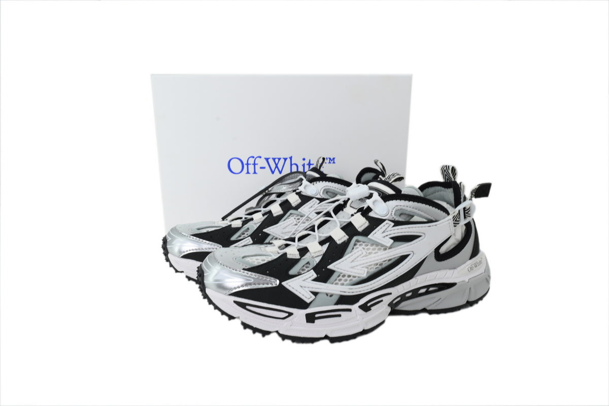 Off-White Be Right Back Women's Men's Black & Silver Chunky Sneakers