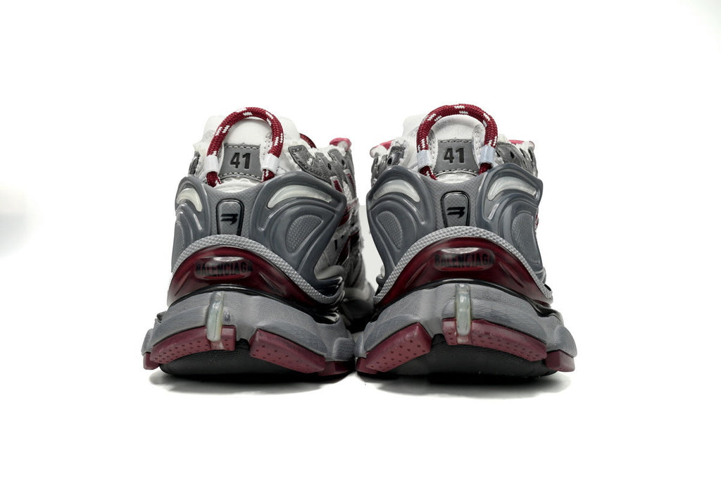 Balenciaga men's shoes Track Runner Sneaker – Distressed Low-Top balenciaga runners  White and red
