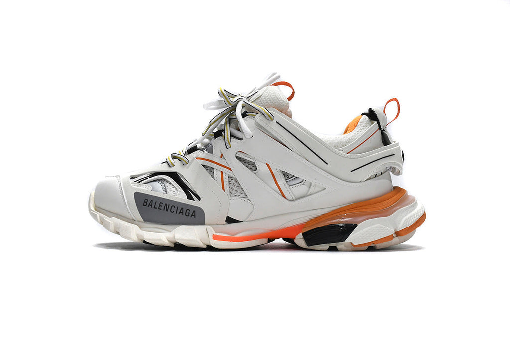 Balenciaga men's shoes  Track Sneakers  balenciaga runners White-orange