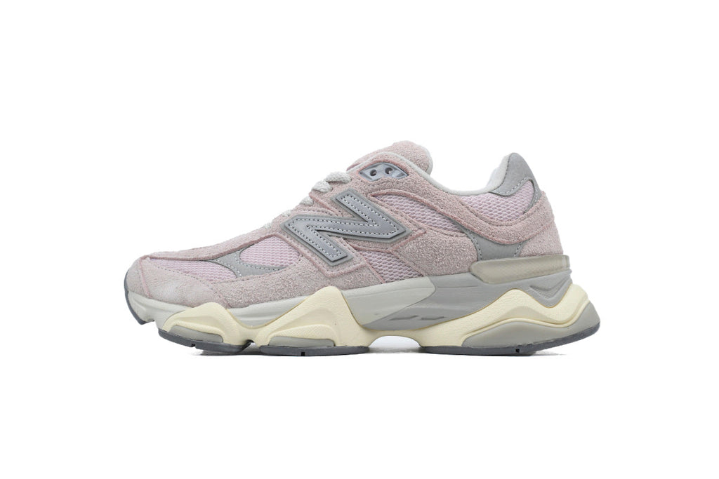 New Balance 9060 Women's & Men's Pink Grey Cream Chunky Retro Sneakers