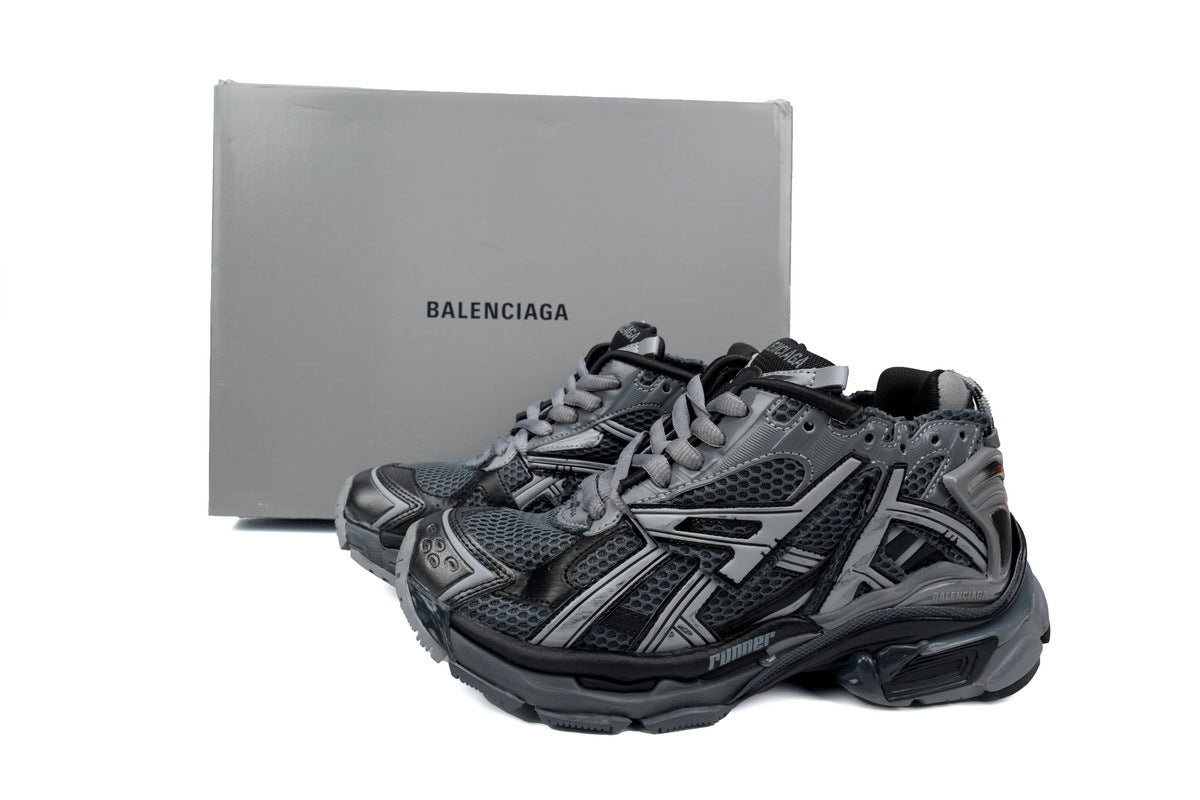Balenciaga men's shoes Track  Runner Sneaker – Distressed Low-Top balenciaga runners black
