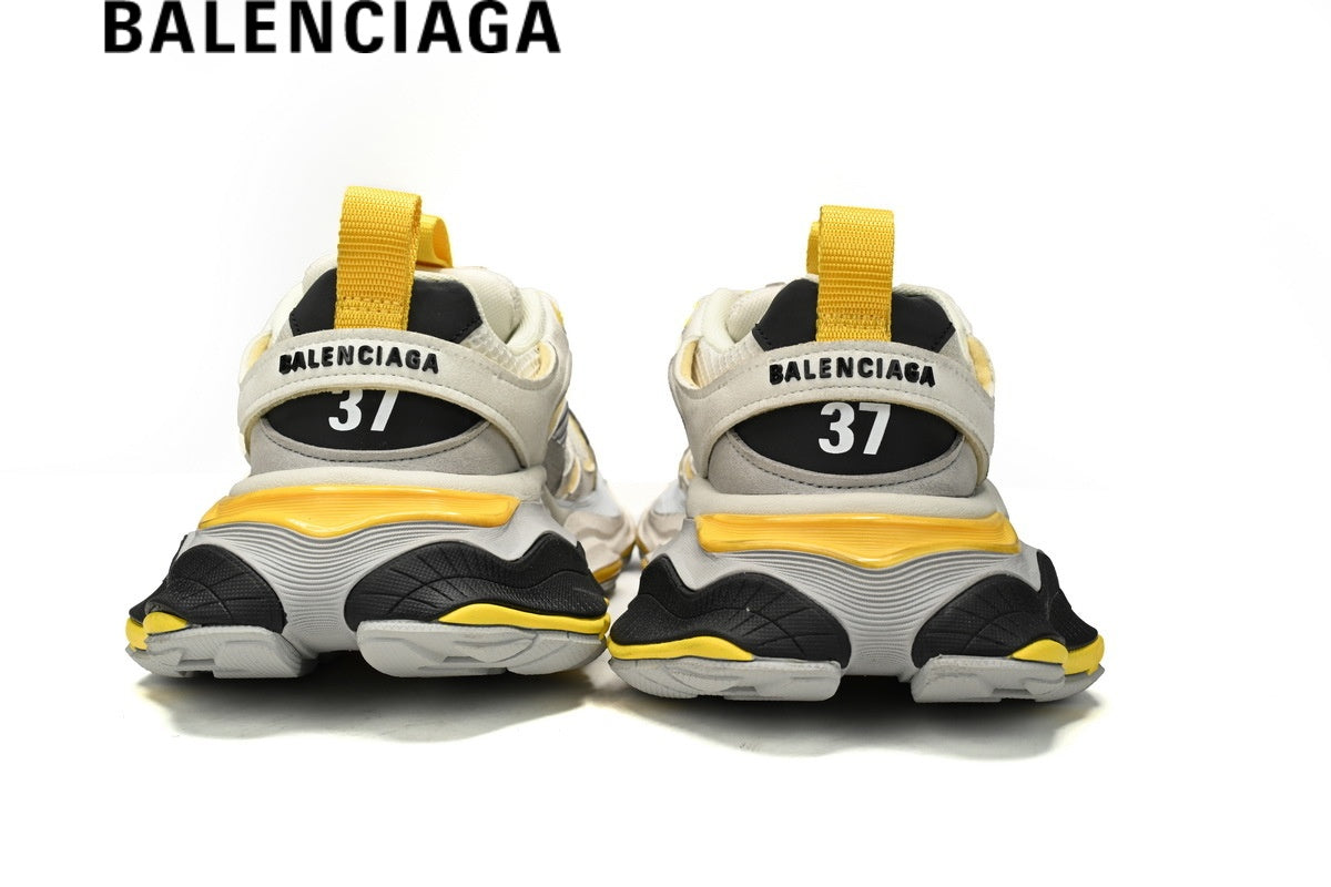 Balenciaga Cargo men's shoes  women sneakers  White Black Yellow