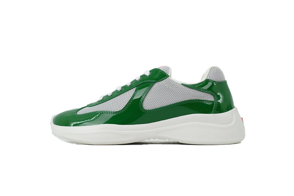 Prada America's Cup Sneakers slip ons womens  prada designer mens shoes  Grey-green