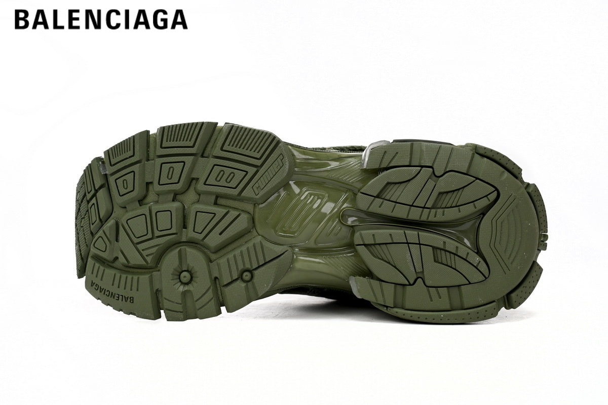 Balenciaga Runner men's shoes  women sneakers — Green