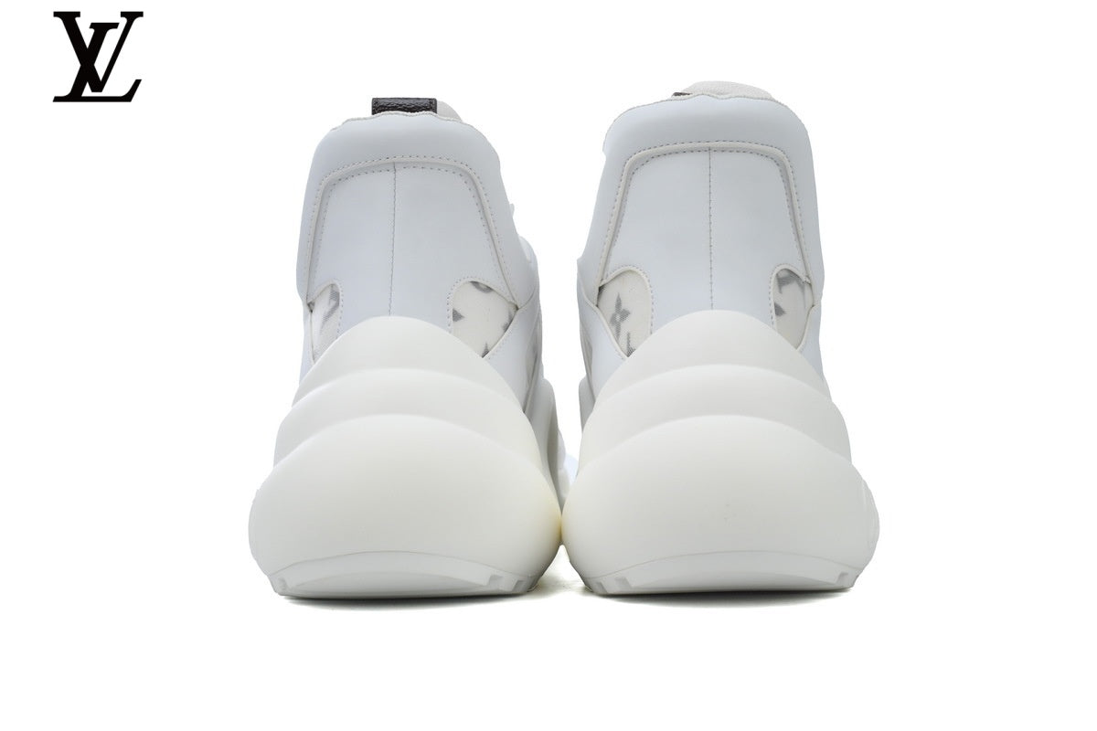 Louis Vuitton LV shoes for man  women Archlight Sneaker – White Monogram
