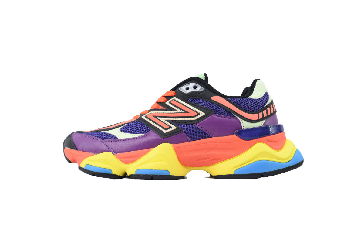 New Balance 9060 Women's & Men's Purple Multicolor Chunky Retro Sneakers