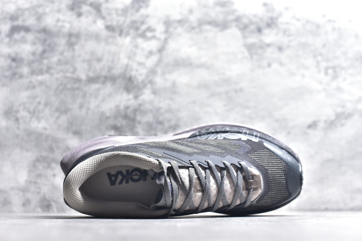 HOKA Mafate X Women's Men's Shoes | Black, Gray & White Mesh Trail Running Sneakers