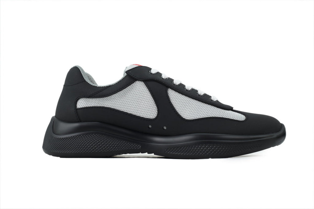 Prada America's Cup Sneakers slip ons womens  prada designer mens shoes Dark gray
