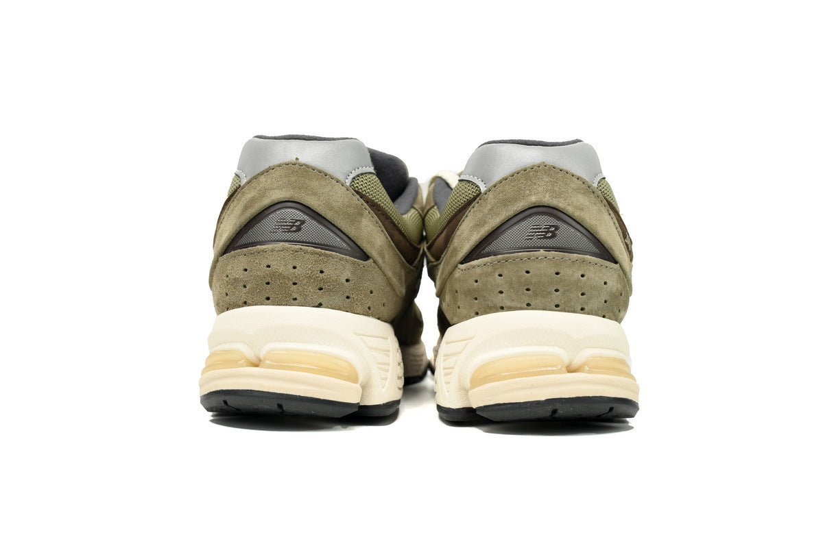 New Balance 2002R Women's & Men's Olive & Cream Retro Lifestyle Sneakers