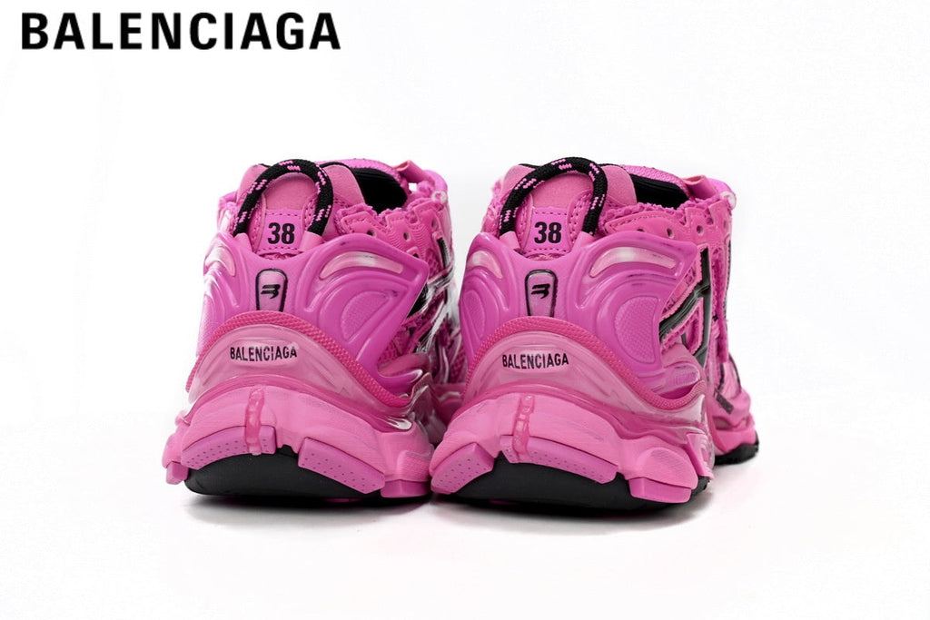 Balenciaga Runner men's shoes  women sneakers — Pink / Black
