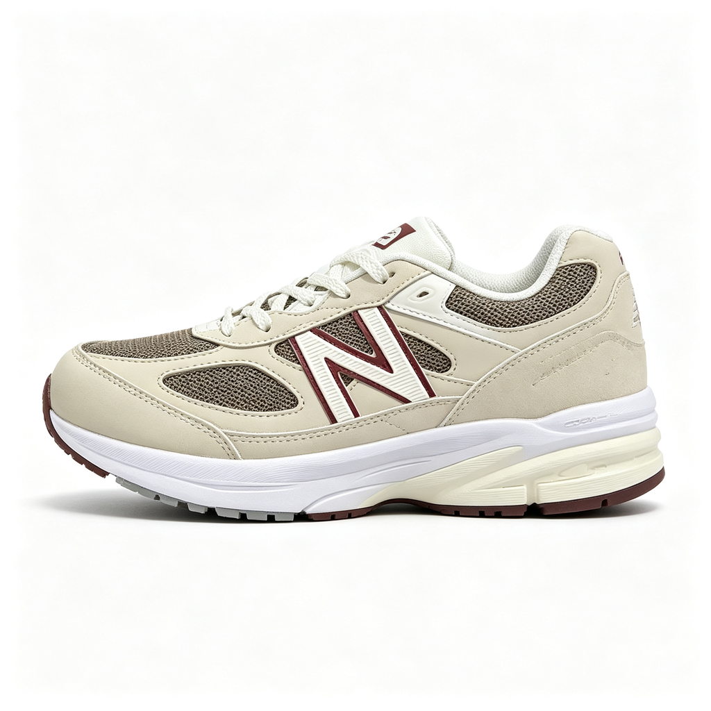 New Balance 990v6 Mindful Grey Burgundy Women's & Men's Lifestyle Sneakers