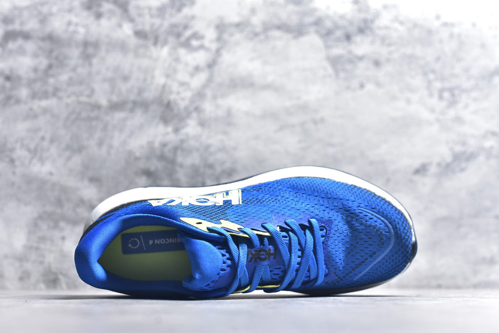 HOKA Rincon 4 Women's Men's Shoes | Royal Blue & White Mesh Running Sneakers