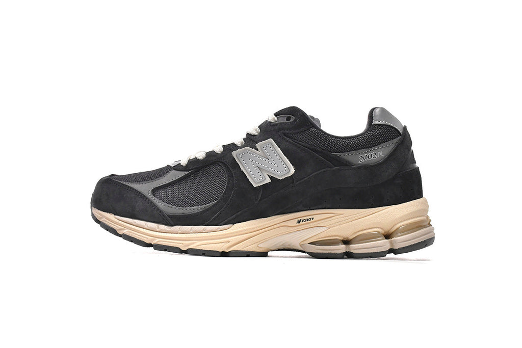 New Balance 2002R Women's & Men's Black & Cream Retro Lifestyle Sneakers