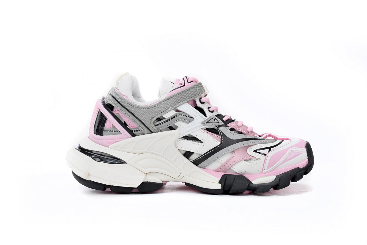 Balenciaga men's shoes  Track.2 Sneakers  balenciaga runners Off-white pink