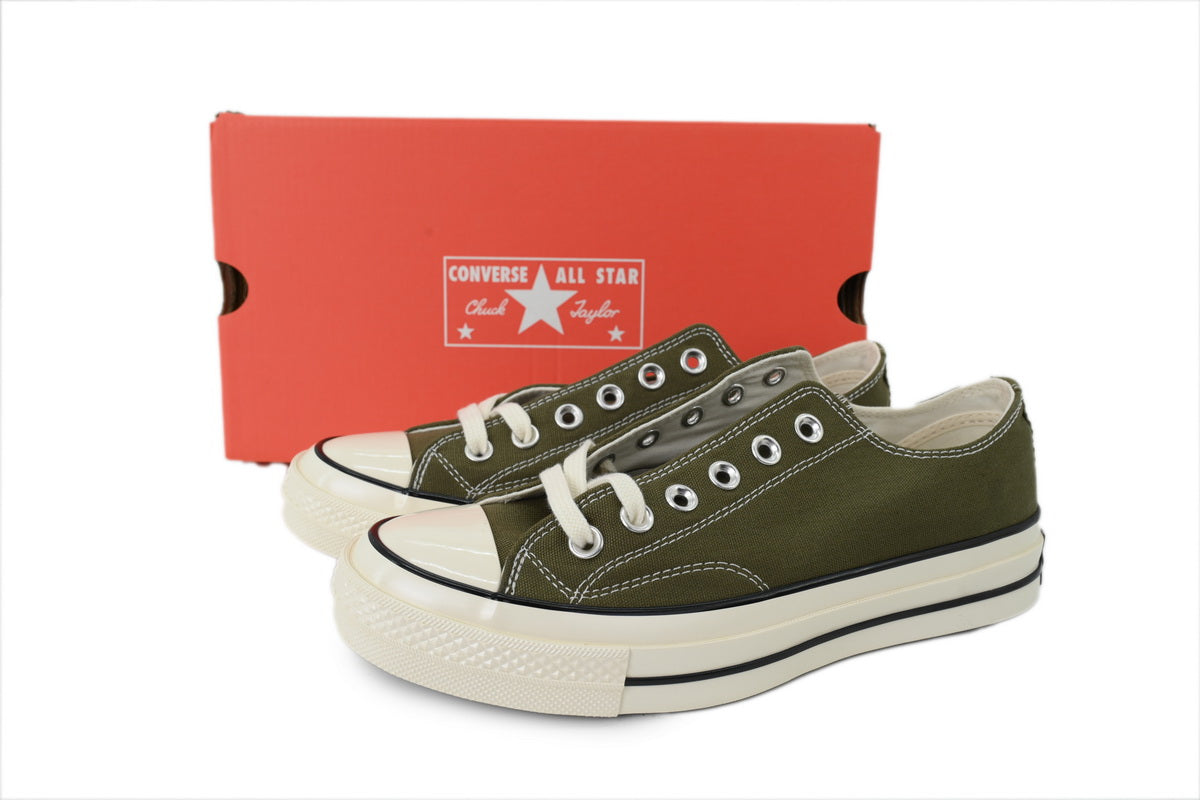 Converse Chuck 70 Women's Men's Shoes | Olive Green Low-Top Canvas Sneakers