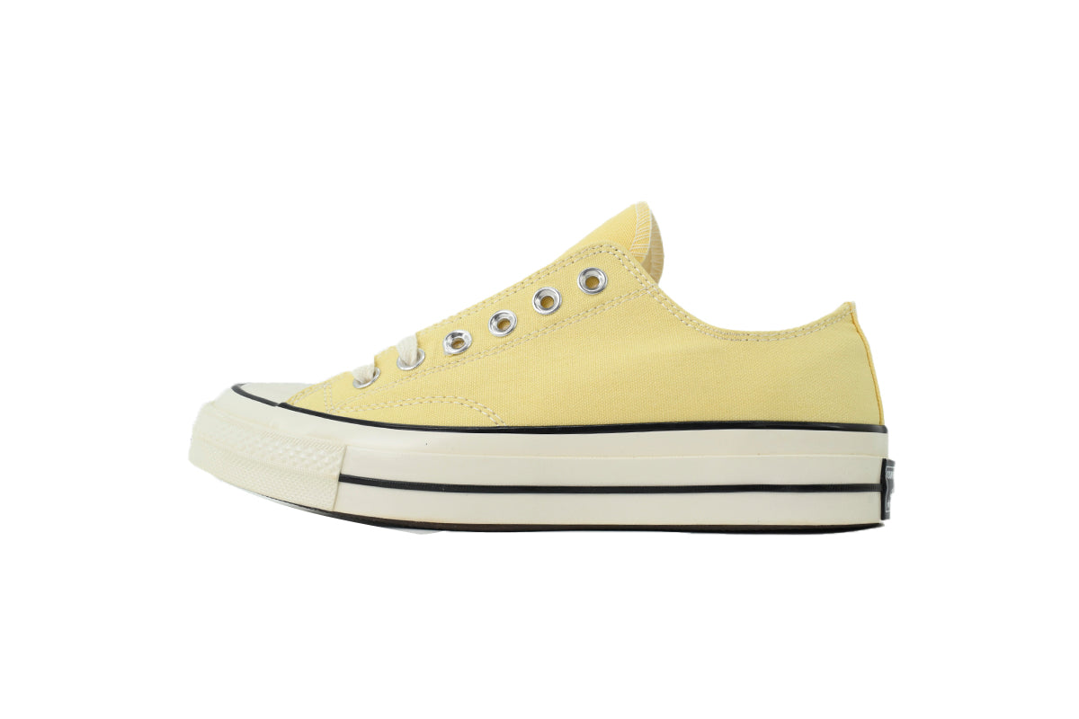 Converse Chuck 70 Women's Men's Shoes | Pale Yellow Low-Top Canvas Sneakers