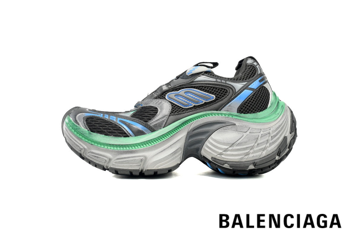 Balenciaga Runner men's shoes  women sneakers – Black, Blue & Green