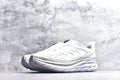 HOKA Clifton Women's Men's Shoes | White & Light Gray Mesh Running Sneakers