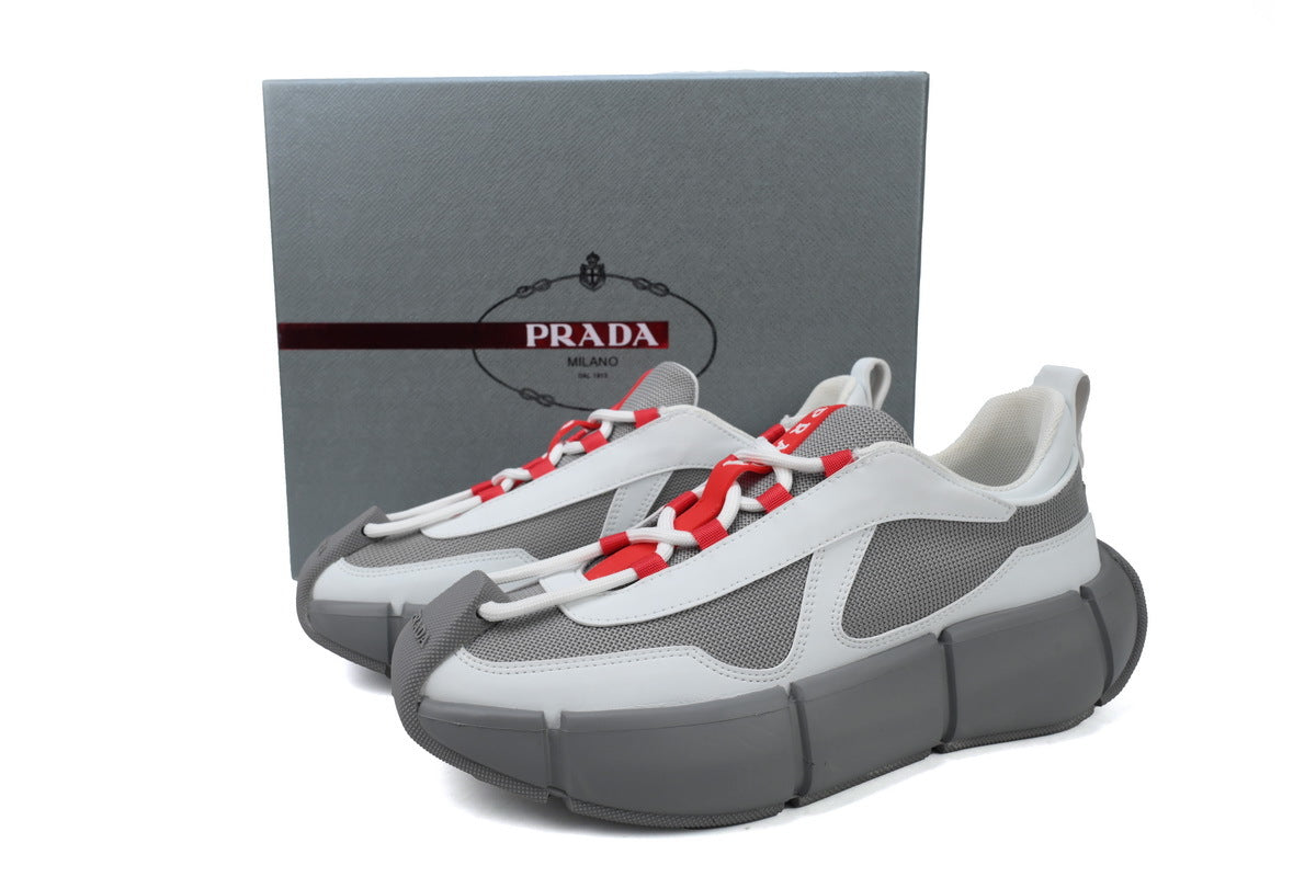 Prada America's Cup Sneakers slip ons womens  prada designer mens shoes grey
