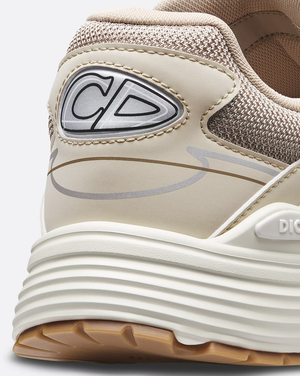 Dior B30 Women's & Men's Shoes - Beige / Cream / Silver / Gum Brown Sneakers