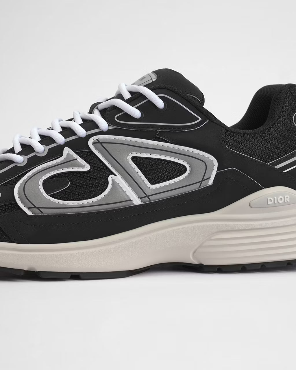 Dior B30 Women's & Men's Shoes - Black / Silver Grey / White / Cream Sneakers